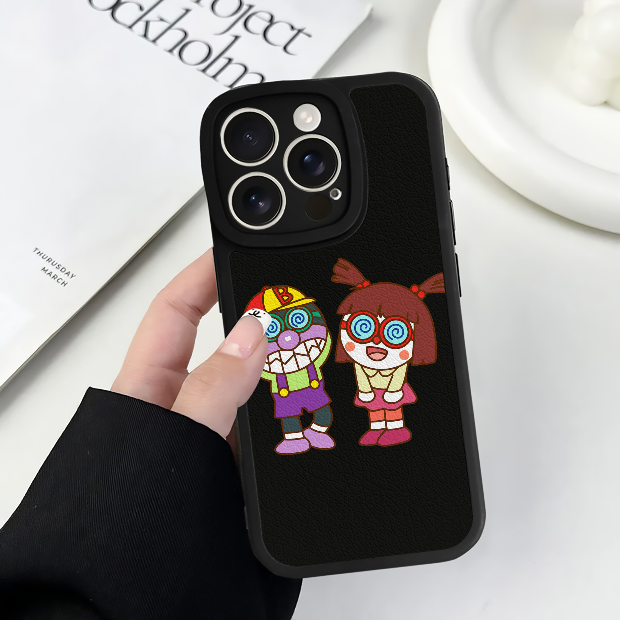 （画像用） アンパンマン Anpanman 【iPhone 16シリーズ対応】シリコンスマホケース（レザー調） 材質：シリコン